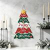 Tiered Wooden Plaque Rustic Hanging Welcome Board Holiday Hanger Wall Pendant  Classroom