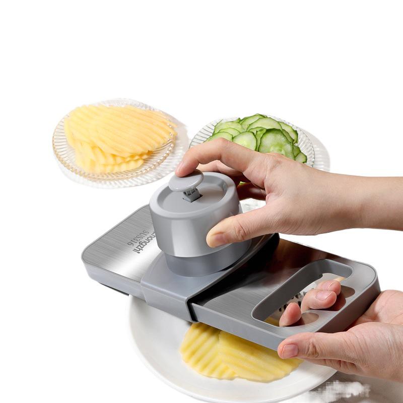 Multifunktionaler Gemüseschneider und -reibe aus 316er Edelstahl