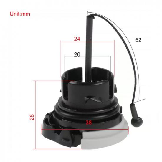 Fits For MS290 029 MS310 039 MS390 Chaaw Gas Fuel Oil Tank Cap Vent Hose