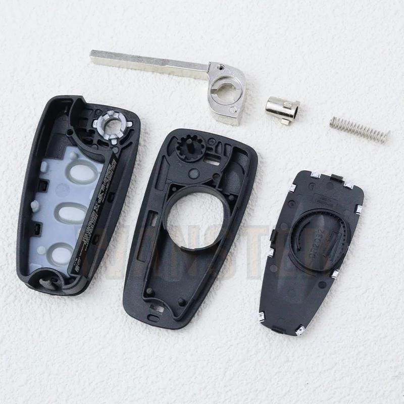 For Ford Fiesta Focus C-Max (Cb7) S-Max Transit Custom Galaxy Mondeo 2013 Car Key Shell Folding Key Fob Case Housing 2 3 Bottons