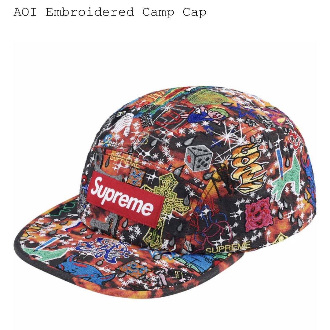 

[USED] supreme AOI Embroidered Camp Cap