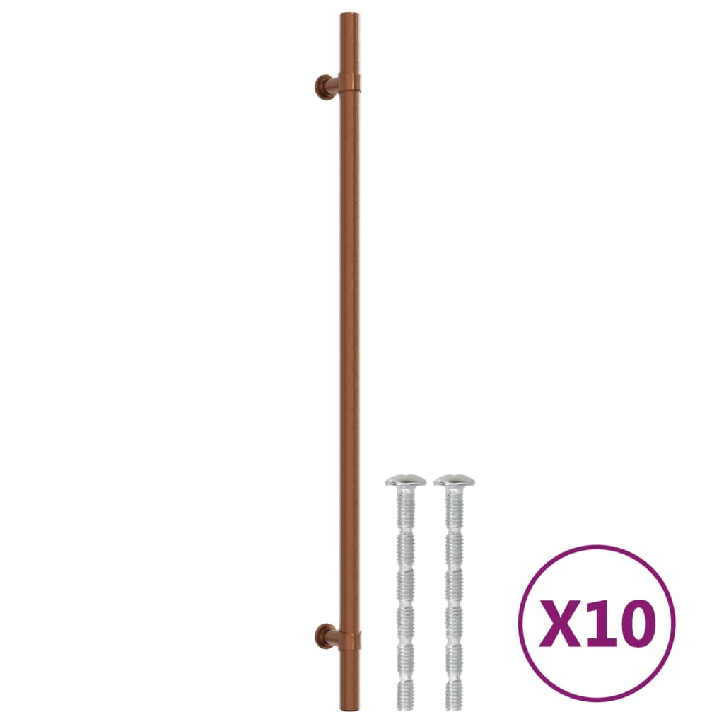 Furniture Handles 10 Pcs Bronze Finish 320 Mm Stainless Steel