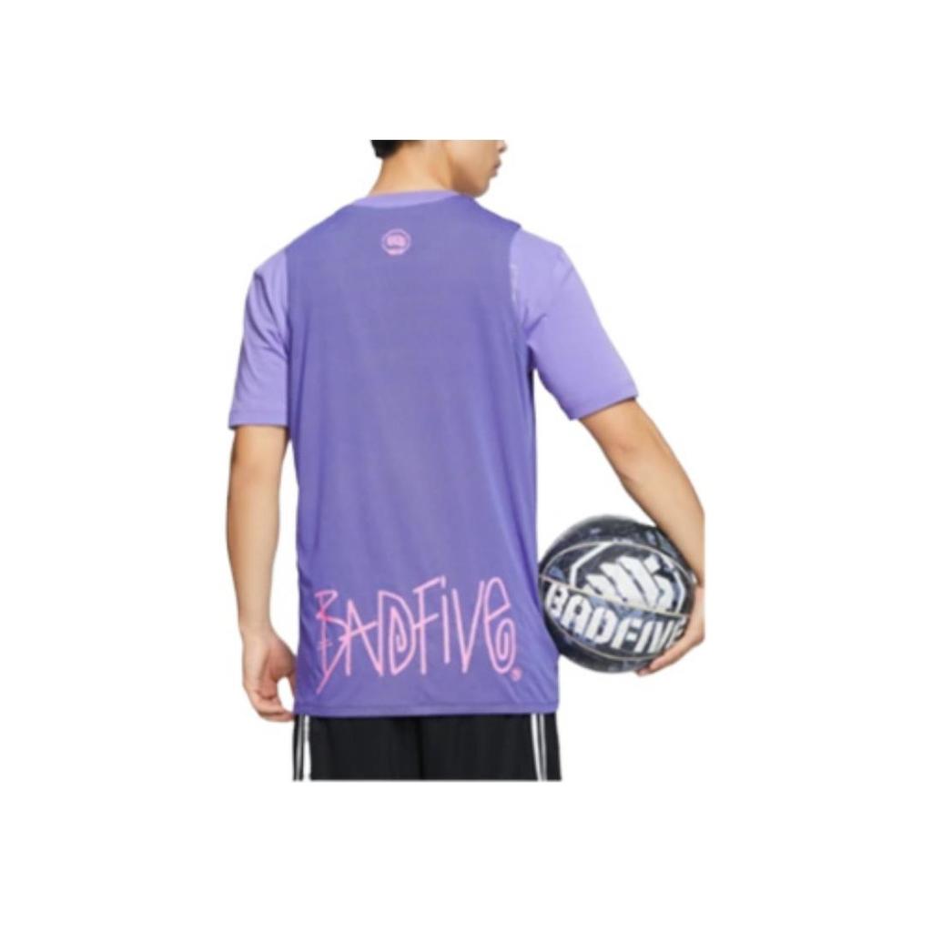 Li-Ning Sports Basketball Series Letter Print Basketball Vest Men Tops Fluorescent-Blue Purple Black AAYR371-7