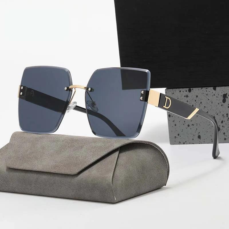 Luxury Square Sunglasses Women Men Brand Designer Vintage Sun Glasses Female Male Fashion Rimless Shades Mirror