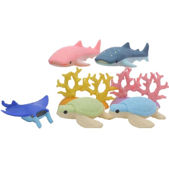 Blister Pack Fun Erasers Aquarium