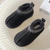Winter Children Snow Boots 2027 New Design Baby Cow Suede Upper Warm Shoes With Thick Plush Boys Girls Toddler High-top Fur Boot