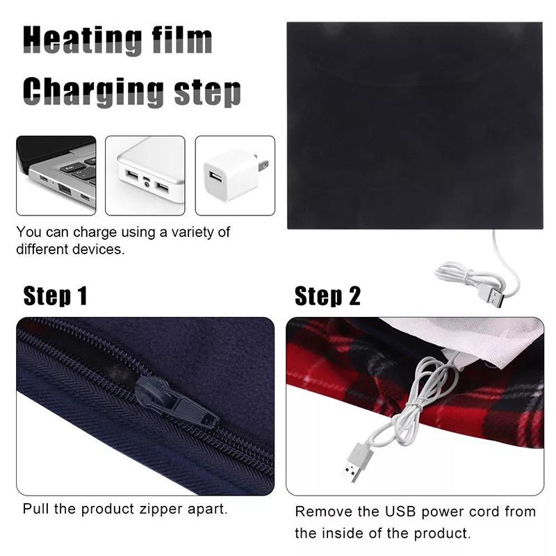 Electric Blanket Knee Pads Small Electric Heating Quilt Single Warm Leg Cover Warm Feet Warmer USB Warm Feet Knee Pads