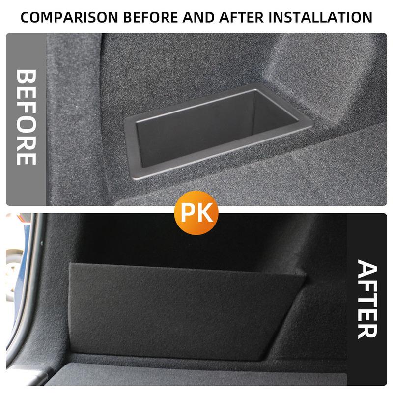 For BMW X1 F48 2016 - LHD Trunk Side Partition Board Trunk Organizer Interior Storage Box Tail Plate Accessories