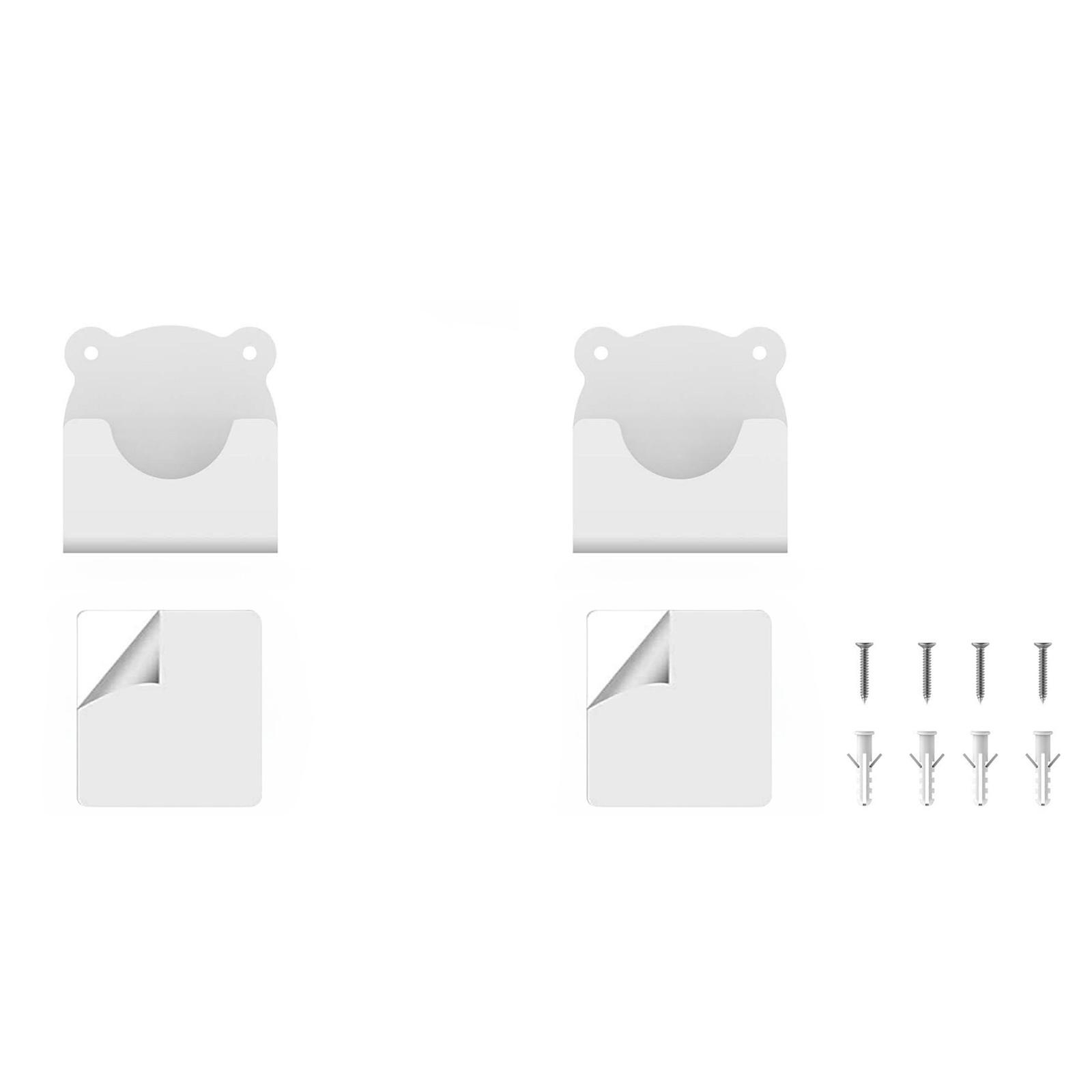 

2 шт. Держатель для штанги для штор в ванной комнате, без сверления, крепление для штанги для штор для душа, мультяшный самоклеящийся настенный держатель, прочный