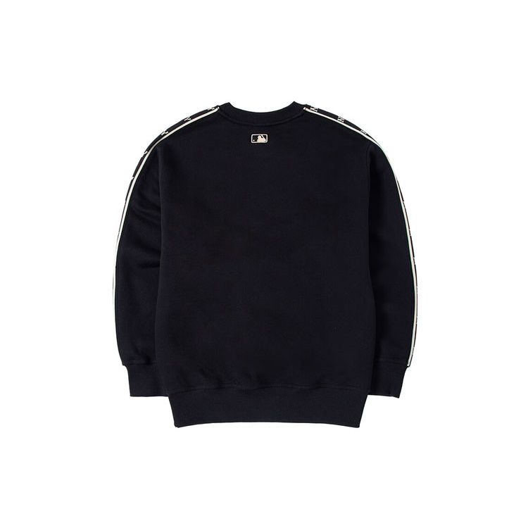 MLB New York Yankees FW22 Effen Logo Bedrukt Ronde Hals Lange Mouwen Sweatshirt Unisex sweatshirt Zwart 3AMTM0826-50