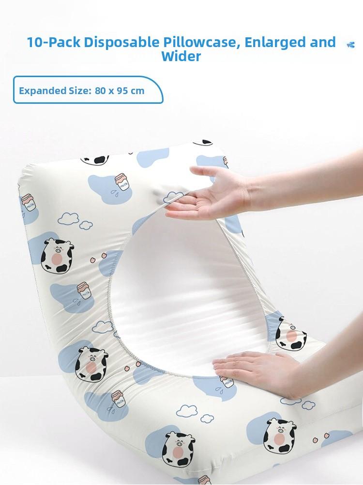 Thickened Disposable Pillowcase Travel Hotel Bedding Independent Packaging 20 Pieces A-Class Pillow Covers Hygienic And Conve...