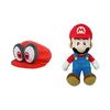 San-Ei Boeki Super Mario Odyssey Cappy (Mario's Hat) Plush, 27cm & Super Mario All Star Collection Mario S Plush, 24cm