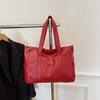 Vintage Ladies Bag Large Capacity Handbag , Vintage Plain Shoulder Bag , Ladies Commuter Casual Handbag 1Pc