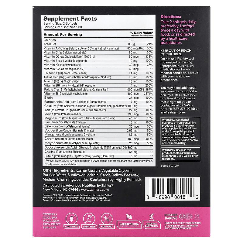 Prenatal + DHA 300™, 60 Softgels
