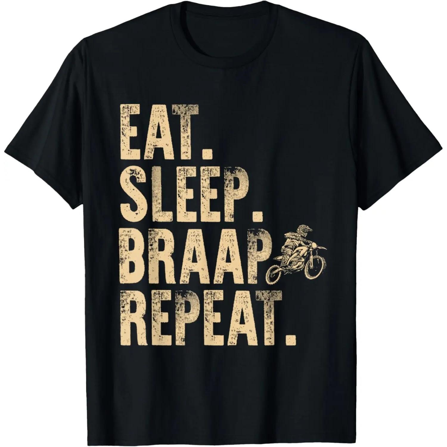 Funny Dirtbike Art For Men Boys Kids Motorcycle Riding Lover T-Shirt S чёрный