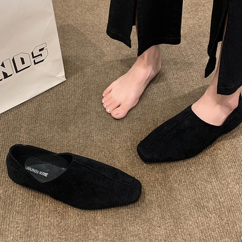 

Flats Loafers Shoes Women Fashion Shallow Sandals Elegant Autumn Designer Woman 2025 New Dress Cozy Casual Sport Chaussure Femme 39 чёрный