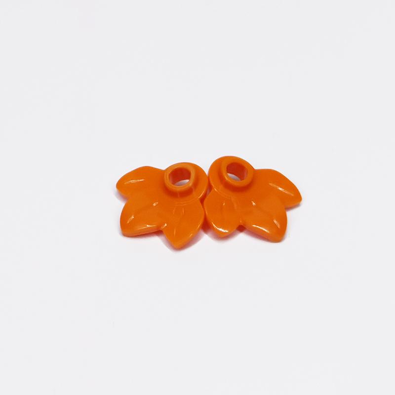 MOC Bricks 32607 Plant Plate Round 1X1 with 3 Leaf Pumpkin Tree DIY Enlighten Block Bricks Compatible All Brand Blocks Particles