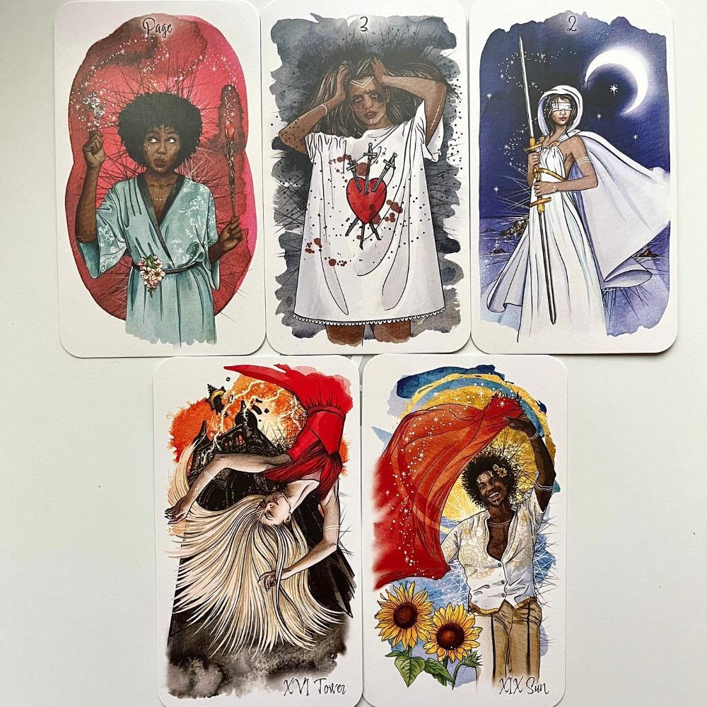 10.3*6cm The Unfolding Path Tarot: A Stunning 78-Card Deck Portable Size for The Modern Reader