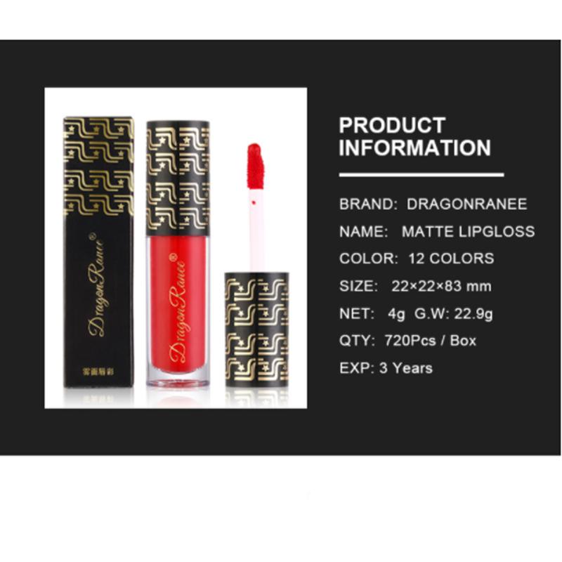 Mist matte purple blue green black European and American lipstick not stained with cup lip gloss lip glaze