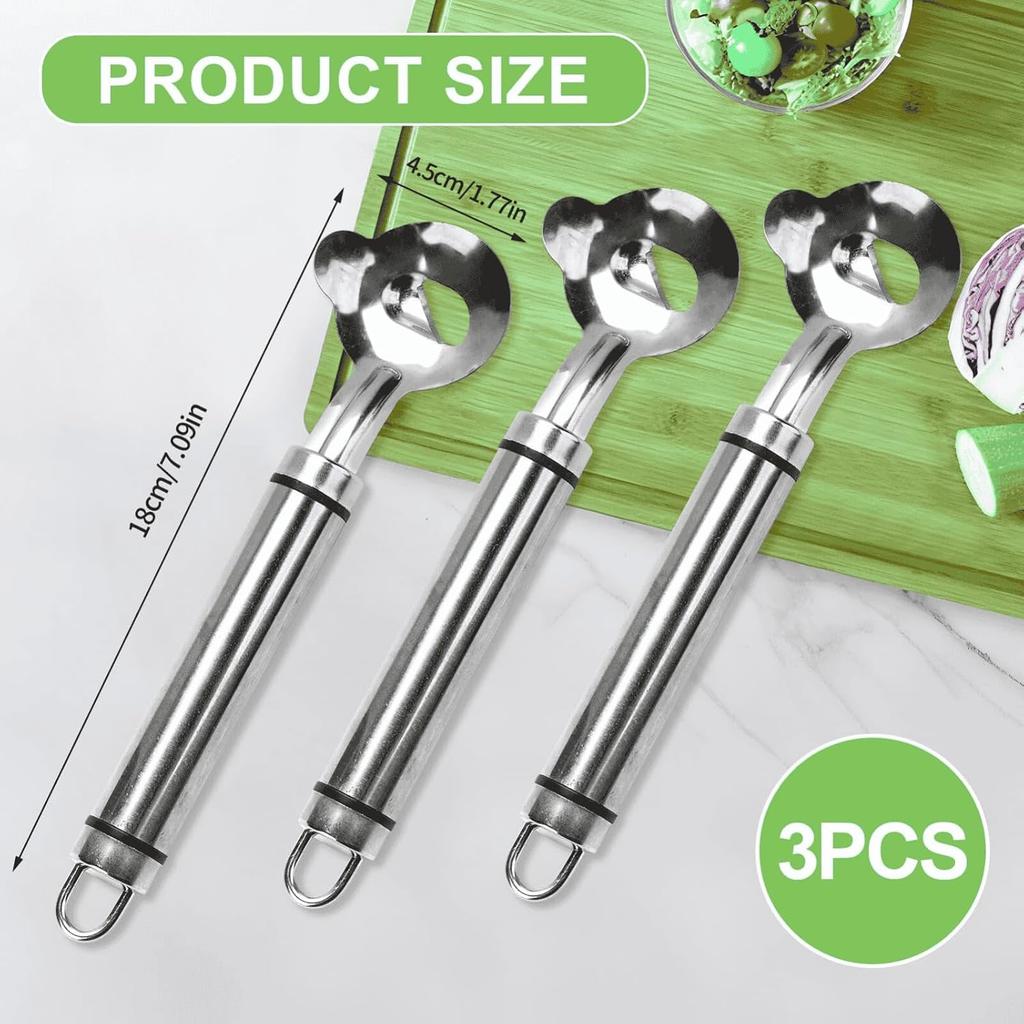3 Pack Stainless Steel Cactus Peeler Spoon – Multi-Function Vegetable & Fruit Peeler for Nopales, Potatoes & Kitchen Use – Practical Tool for