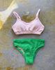 2024 Korean Dongdaemun INS Style Terry Cloth Bikini Swimsuit
