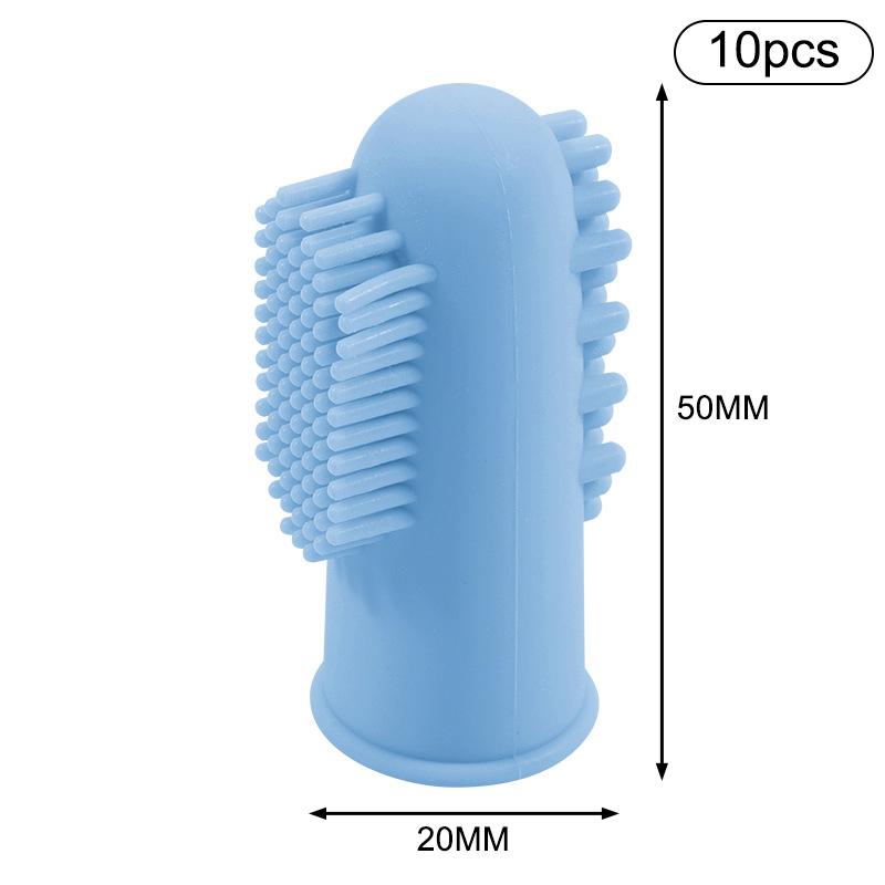 

10 шт. Силіконова м’яка зубна щітка для пальців, зубна щітка для домашніх тварин, засіб від неприємного запаху з рота, силіконова зубна щітка для пальців, товари для тварин