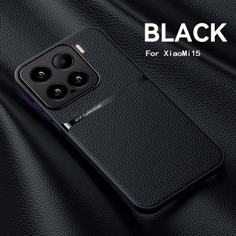 Luxury Original Shockproof Leather Case Coque For Xiaomi 15T Pro Magnet Shell Phone Case for Xiaomi15Pro 15Ultra Back Cover Case