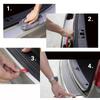 Hot Universal Protector Heckstoßstange Wache Gummileisten Pad Trim Cover Strip Car Styling 104 * 9cm Auto Kofferraum Türschwelle Platte
