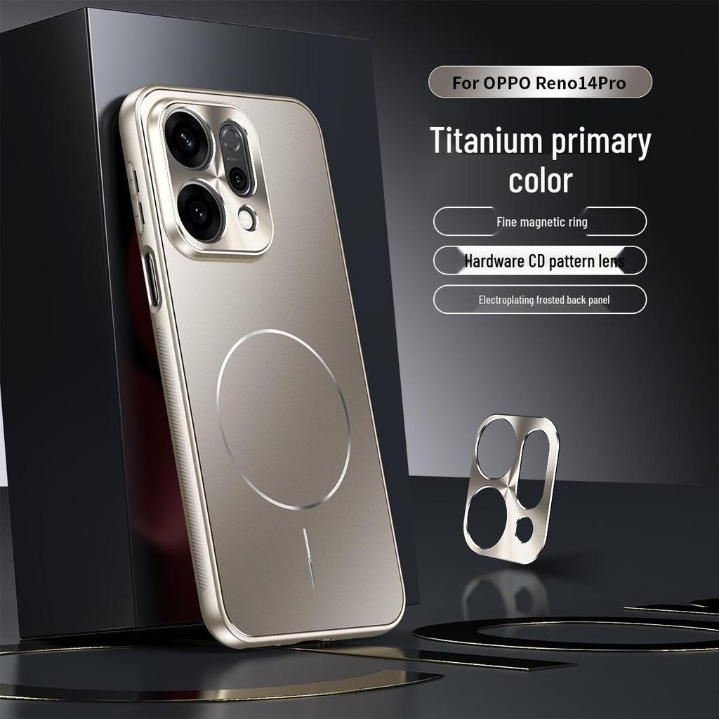 Oppo Reno14/Reno14 Pro Pełne Pokrycie Etui Anty-Upadkowe z Ochroną Obiektywu i Kompatybilnością z Bezprzewodowym Ładowaniem Samochodowym