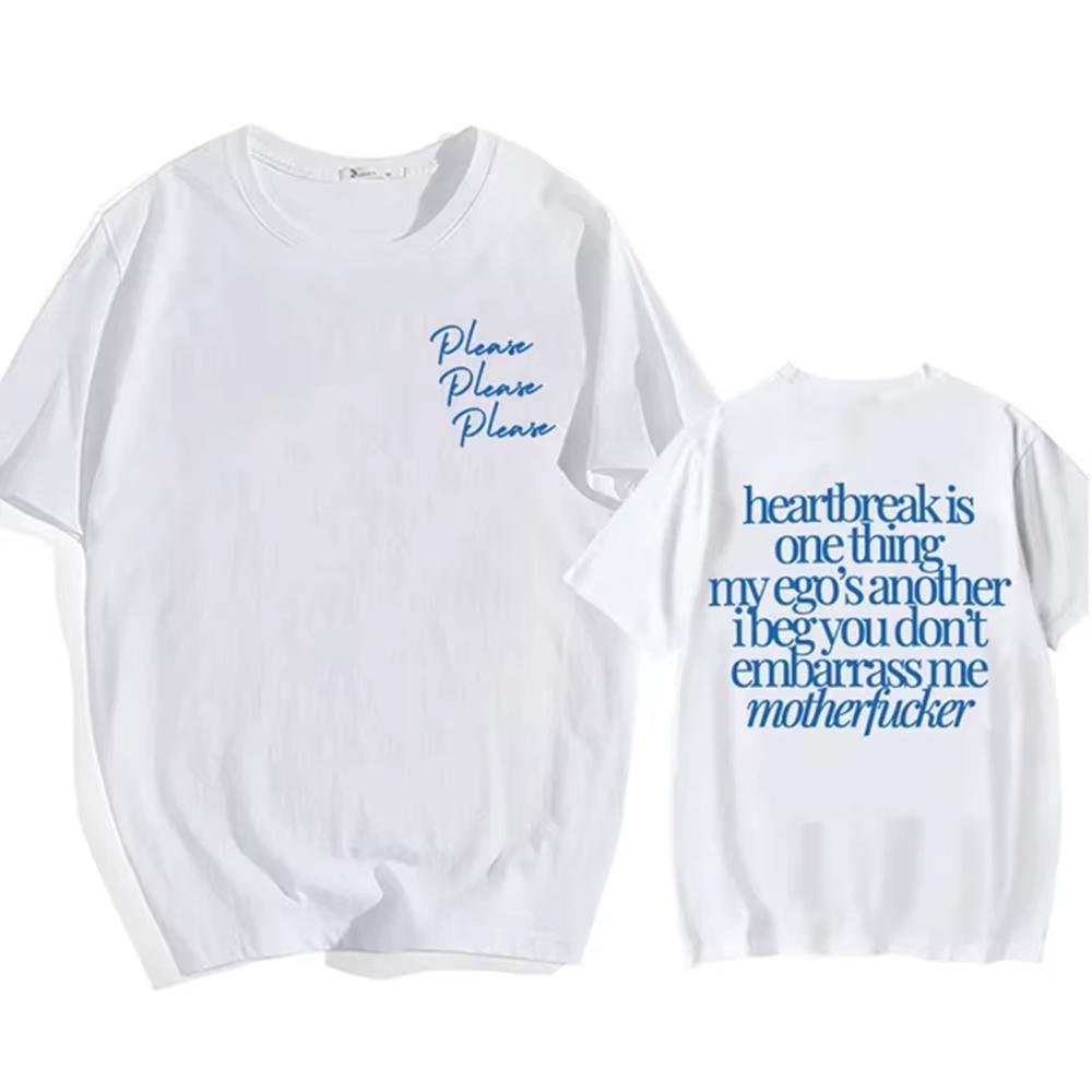 

Please Please Sabrina Carpenter Tshirt Short Sleeve UnisexWomen Teeshirt Streetwear Casual Camisetas Harajuku T Shirt Women 4XL