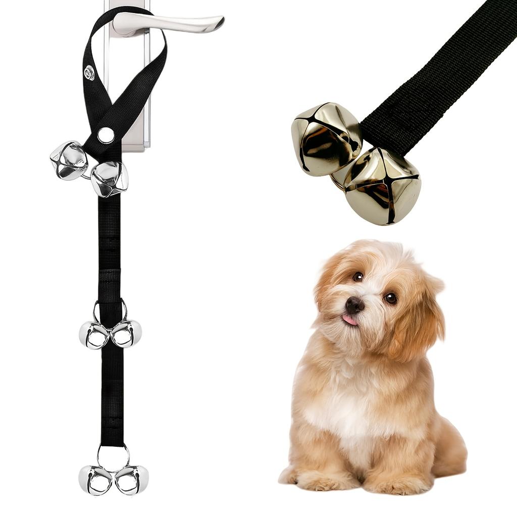 Verstellbare Hundeklingel für das Stubenreinheitstraining - 6 extra laute 1,4-Zoll-Metallklingeln mit verstellbarer Kette, langlebig und einfach zu bedienen für große Hunde