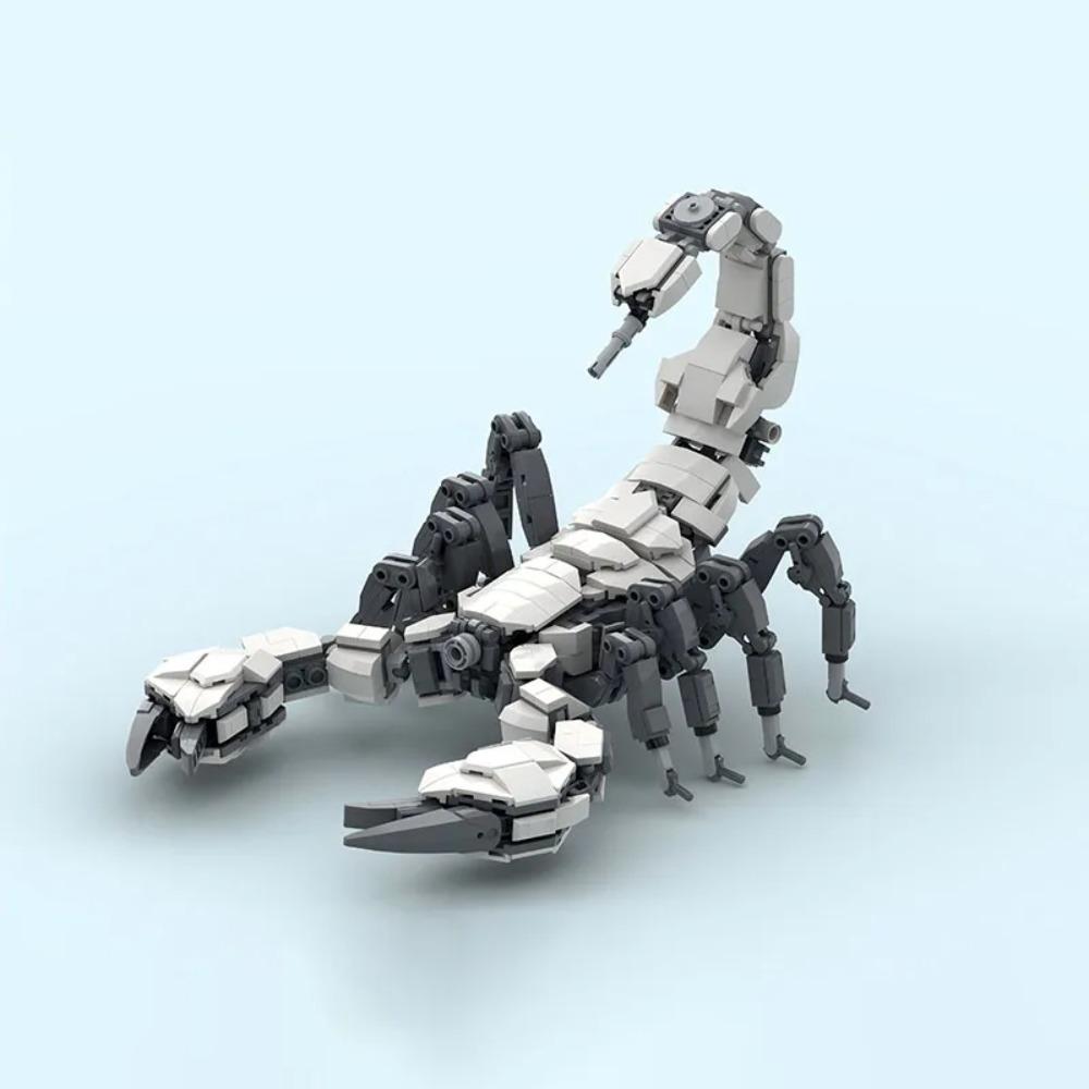 MOC Kreatives Mechanisches Tier Set: Gottesanbeterin, Frosch, Skorpion Kombinationsbausteine DIY Puzzle Montagespielzeug Geschenk Dekoration