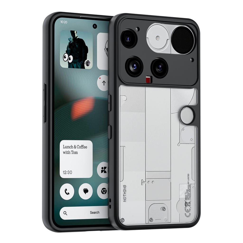 For Nothing Phone 3 Case for Nothing Phone 3 Cover Simple Black Matte Shell Anti-fingerprint Phone Case For Nothing Phone 3 5G