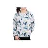 Adidas Neo Printed Pattern Hooded Sports Jacket Daily Casual Outerwear Women White DW7778