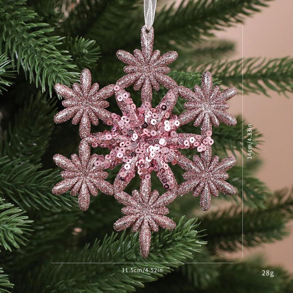 Christmas Acrylic Snowflake Ornaments For Holiday Decor With Glitter Finish For Festive Windows