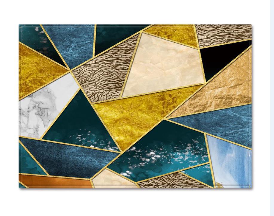 Geometric Shaped Floor Mat Bedroom Dining Room Carpet Carpet Doormat
