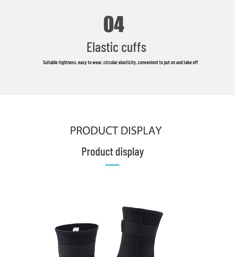 3MM Herren Rutschfeste Wasserdichte Tauch- und Schnorchelsocken - Warm, Langer Schaft, Verschleißfest