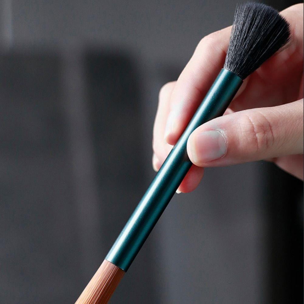 Aluminum Handle Coffee Grinder Cleaning Brush Double Head Coffee Machine Brush  Cafe