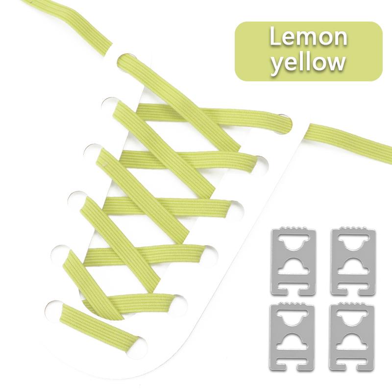 1 Pair Elastic No Tie Shoe Laces Anchors Flat Shoelace Lock Clip for Adults and Kids Tieless Shoelaces for Sneakers