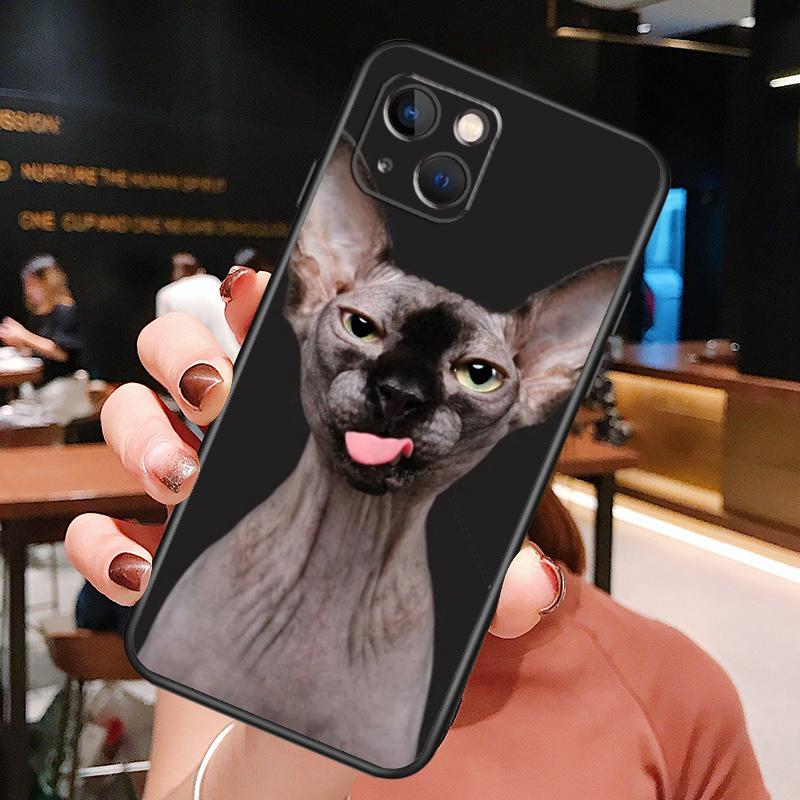 Sphynx Sphinx Cat Case For iPhone 14 13 12 11 15 16 Pro Max Plus X XS XR 12 13 Mini Cover Accessories