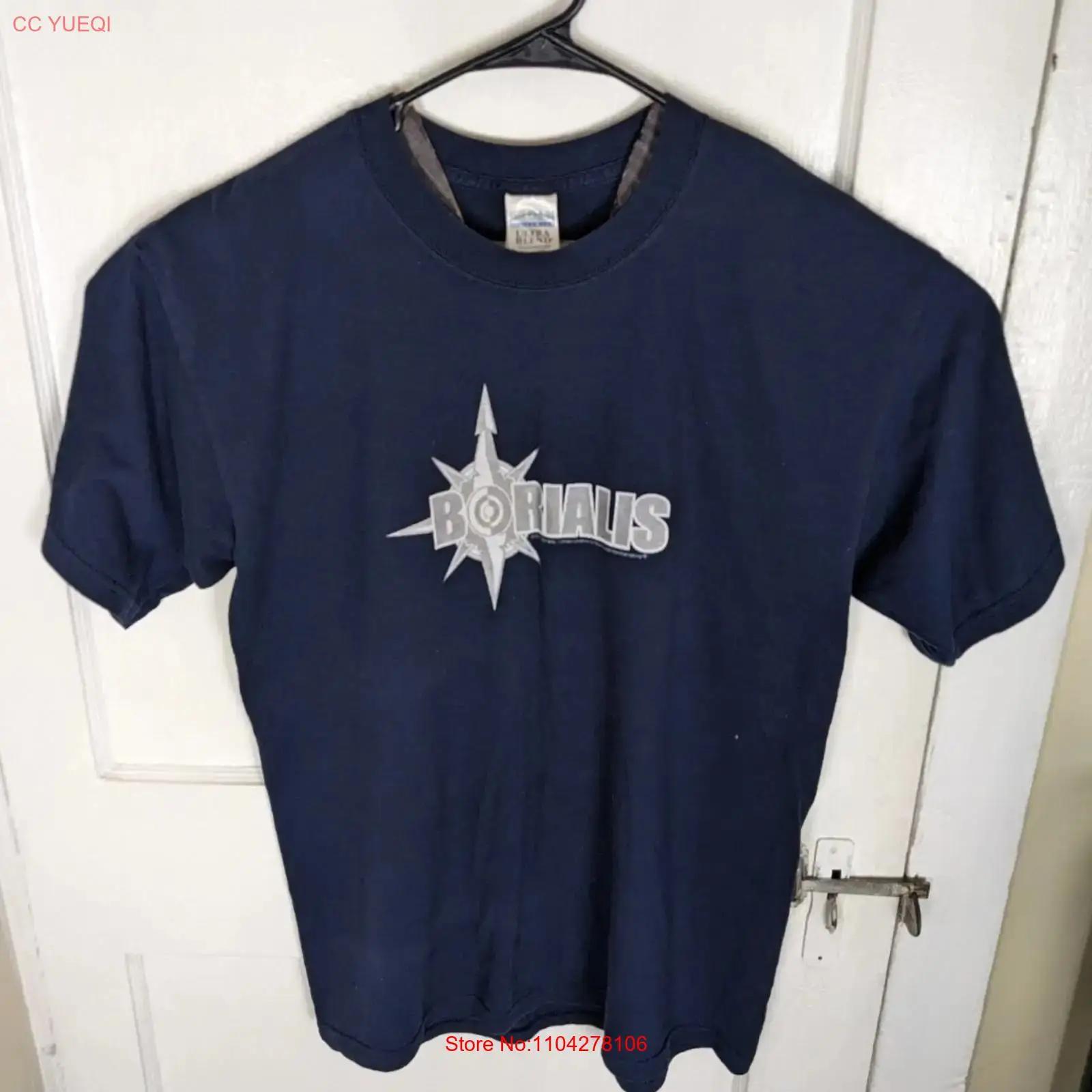 

Vintage 2002 Borialis Alternative Rock Band T Shirt Men L Rap New Jersey Y2K vintage Washed homme designer clothes Soft Casual 5XL різнокольоровий