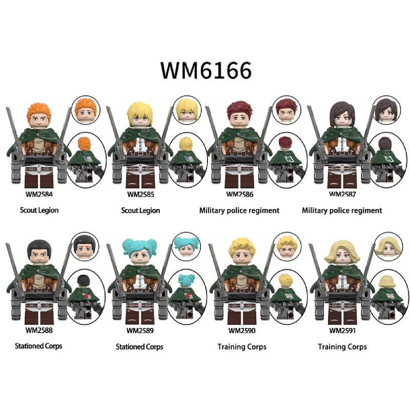 

Shingeki No Kyojin Сборная Анимация Разведкорпус Конструктор Игрушки