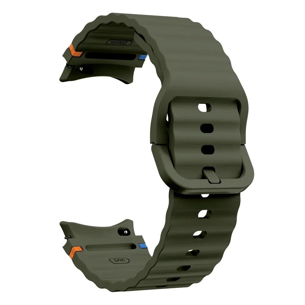 Original-Armband für Samsung Galaxy Watch 7 Armband Gürtel Correa Galaxy Watch 7/FE/5 Pro Watch 6/4 Classic 44mm 40mm Silikonband