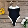 Patchwork Bikini Swimsuit High Waist Brazilan Bikini Set Swimwear for Women U Neck Bathing Suits Summer Female