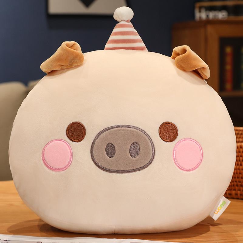 30cm Cartoon Tier Plüsch Kleines Kissen Hände Warm Halter Daunenbaumwolle Weich Katze Pinguin Dinosaurier Ente Bär Plüschtier Peluche Geschenk