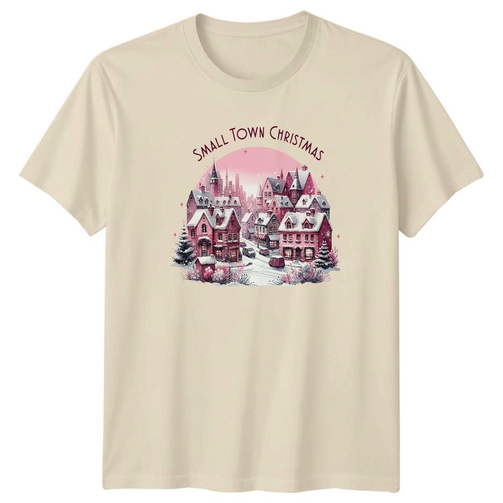 Small Town Christmas Village Holiday Unisexs TShirt Unisexs Graphic Tee