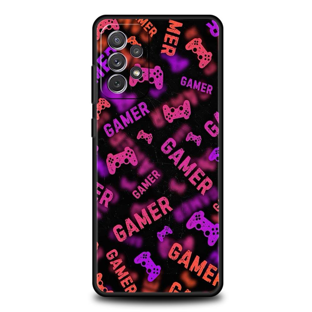 Game Controller Graphic Phone Case For Samsung Galaxy A17 A07 A55 A35 A25 A15 A05 A33 A31 A23 A21s A13 A41 A73 A53 A51 A71 Cover