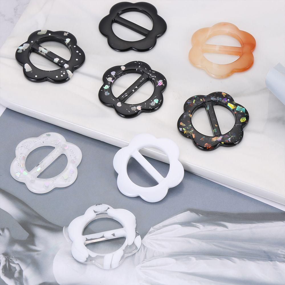 Flower Crafts Garment Accessories Coat Waist Button Clothing Decor Shirt Button Scarf Clips Ring Belt Buckle T-shirt Clips