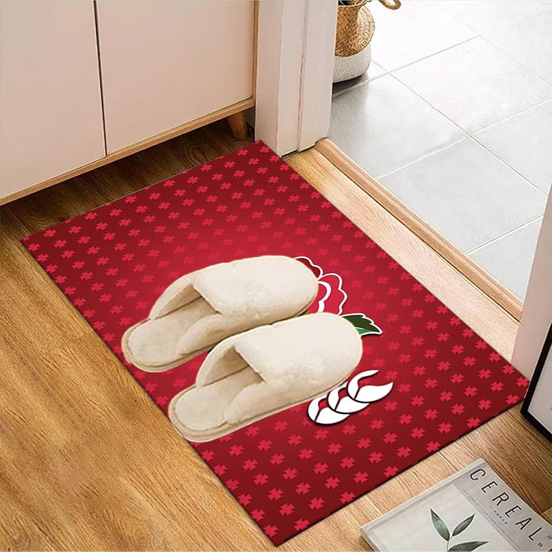 Englang Rugby Rose Emblem Rug Office Floor Mat - Machine Washable for Bedroom, bedroom, livingroom, Room Decor Fan Gifts Christmas
