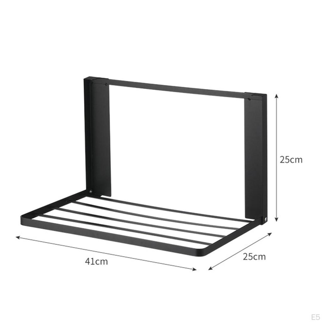 Magnetyczna składana półka Pływające półki Żelazo bez dziurkacza na ubrania Ręczniki Pralka